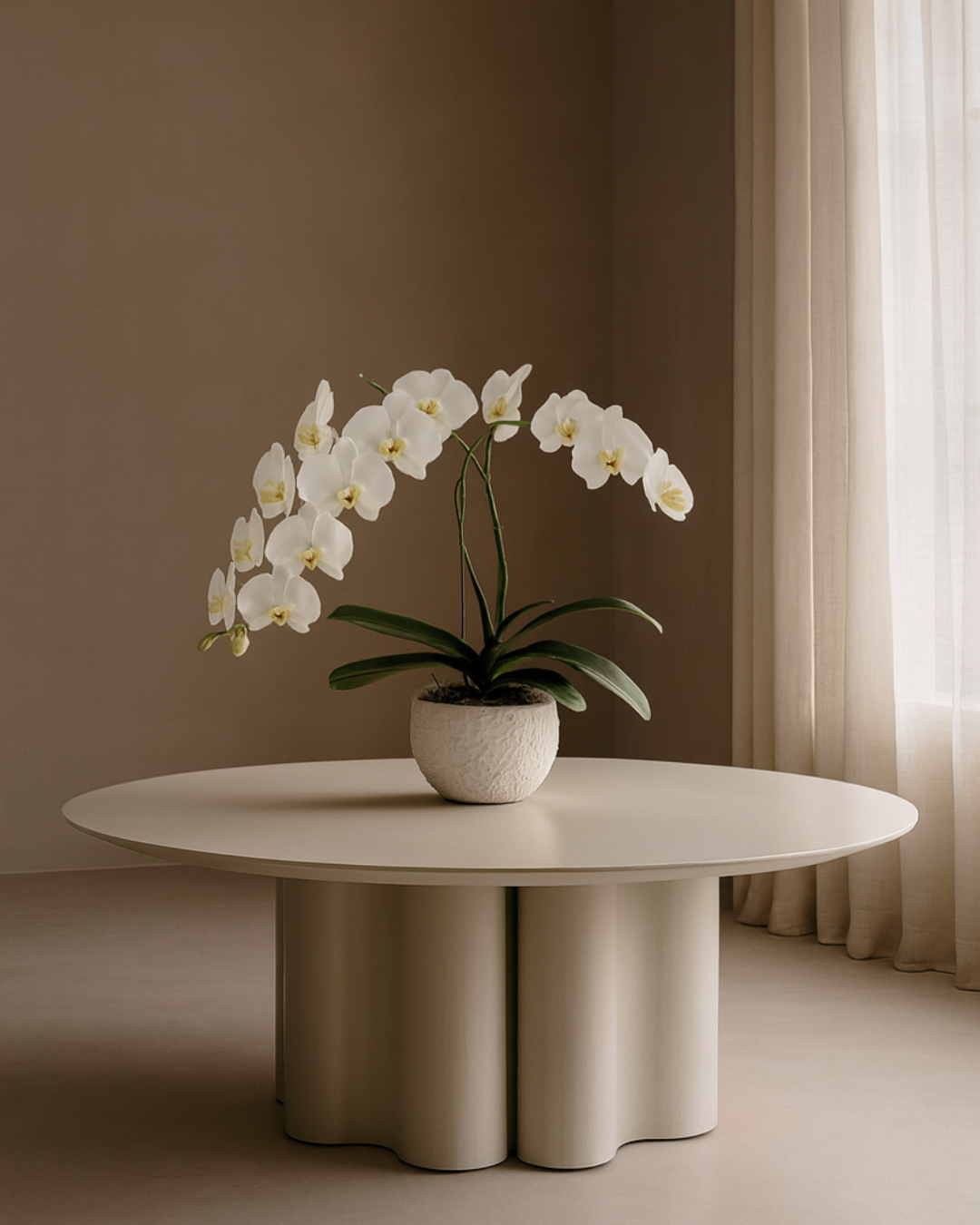 Moon Coffee Table - Matte Beige