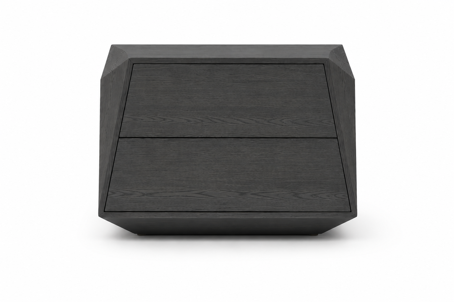 Madon Wide Bedside Table 700mm - Smoke Oak