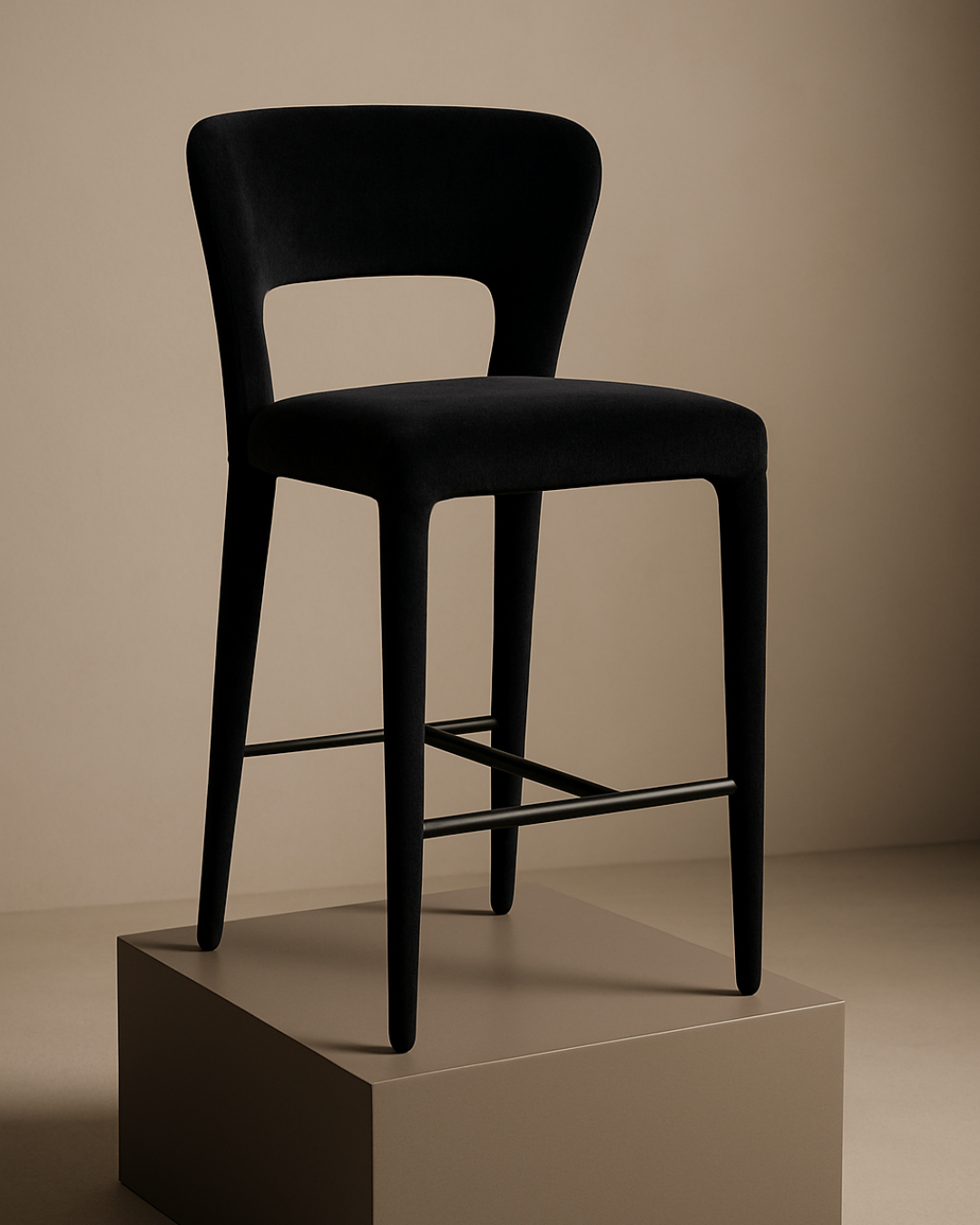 Pari I Bar Stool - Black Vanity