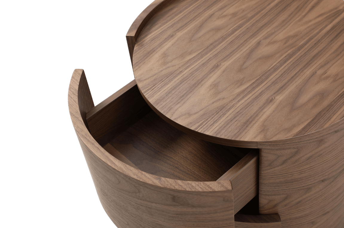 Dexter Bedside Table - Walnut - Pair