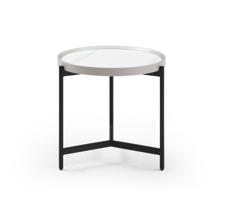 Ivery Side Table - Light Grey