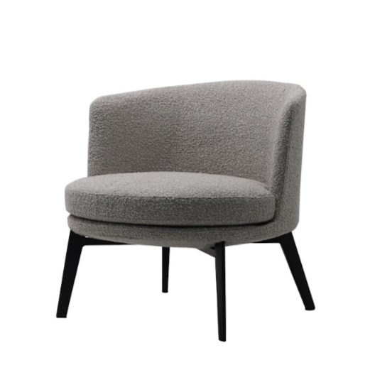 Preston Lounge Chair - Bouclé Steam