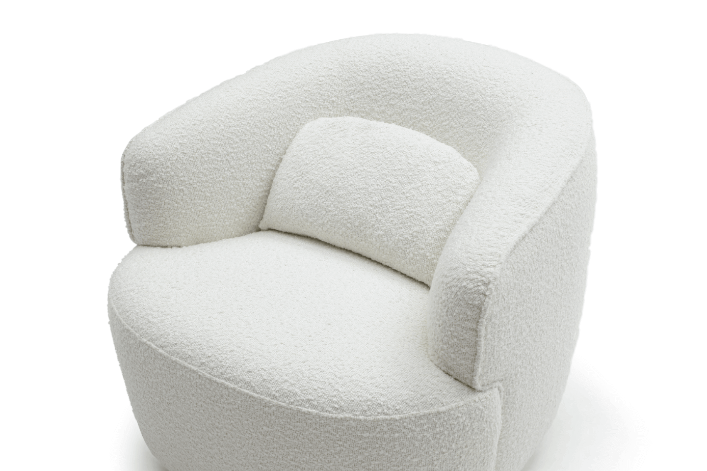 Grace Swivel Chair - Polar Bouclé