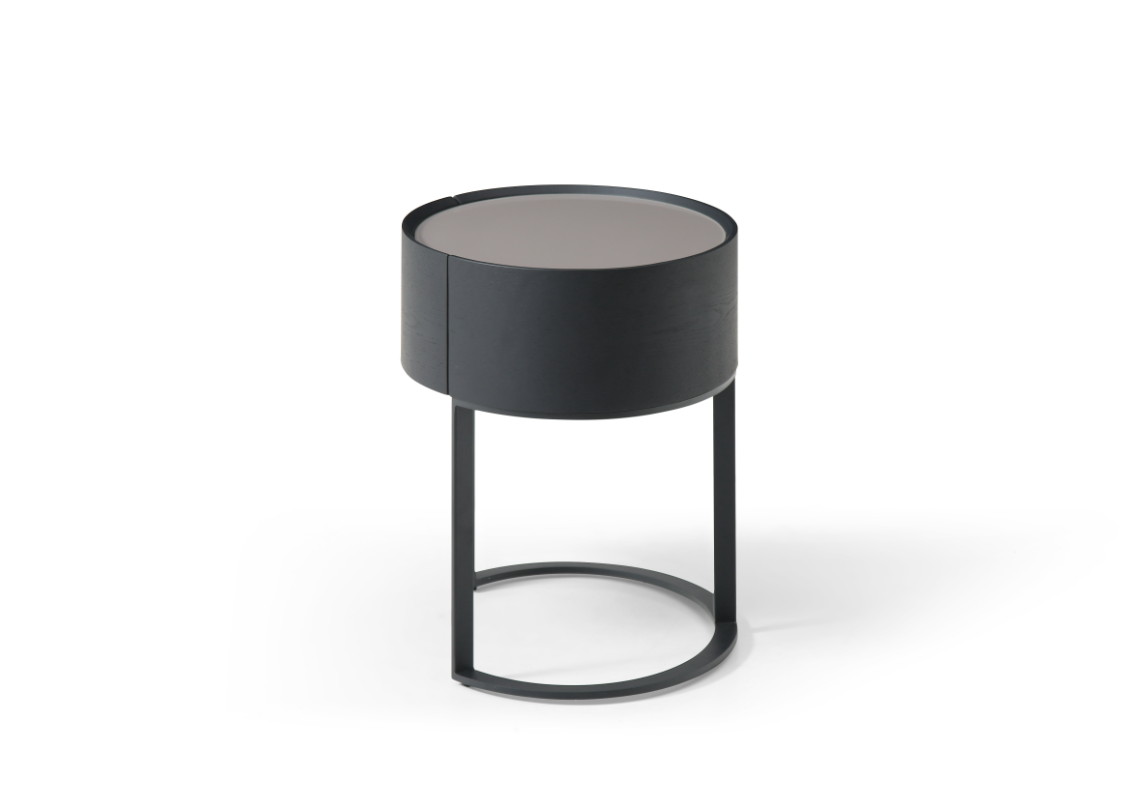 Verge Bedside Table - Grey Wash Oak