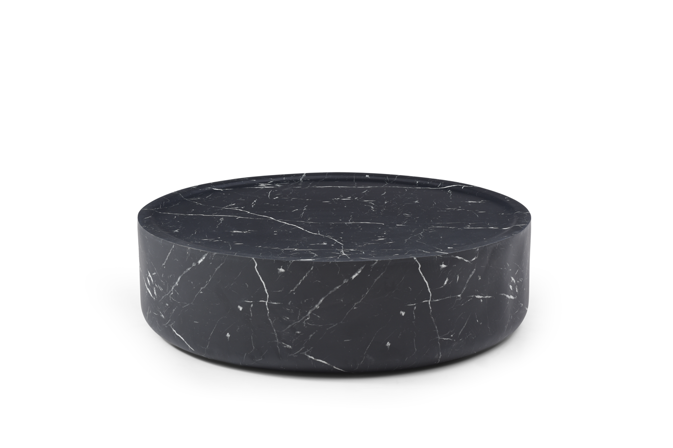 Ciladro Coffee Table - Faux Black Marble - Large