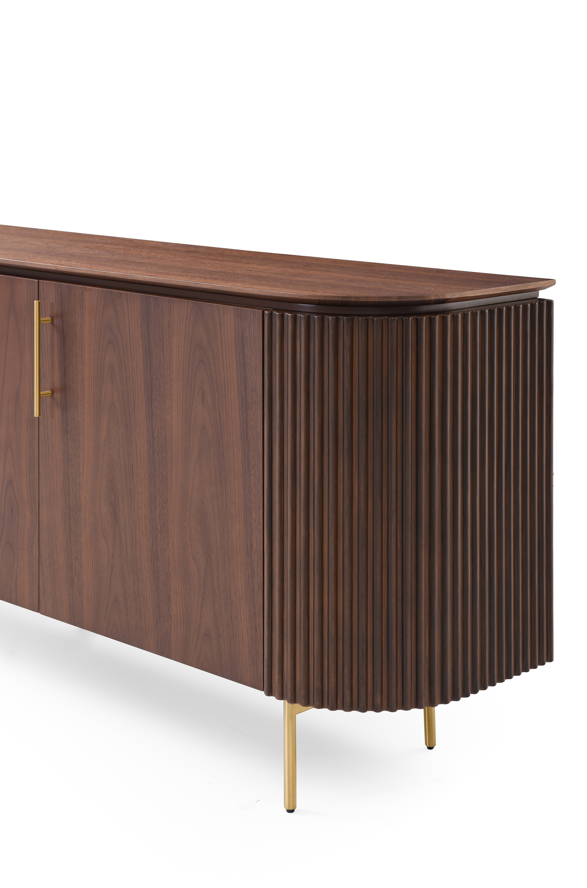 Lantine Buffet – Walnut & Brass