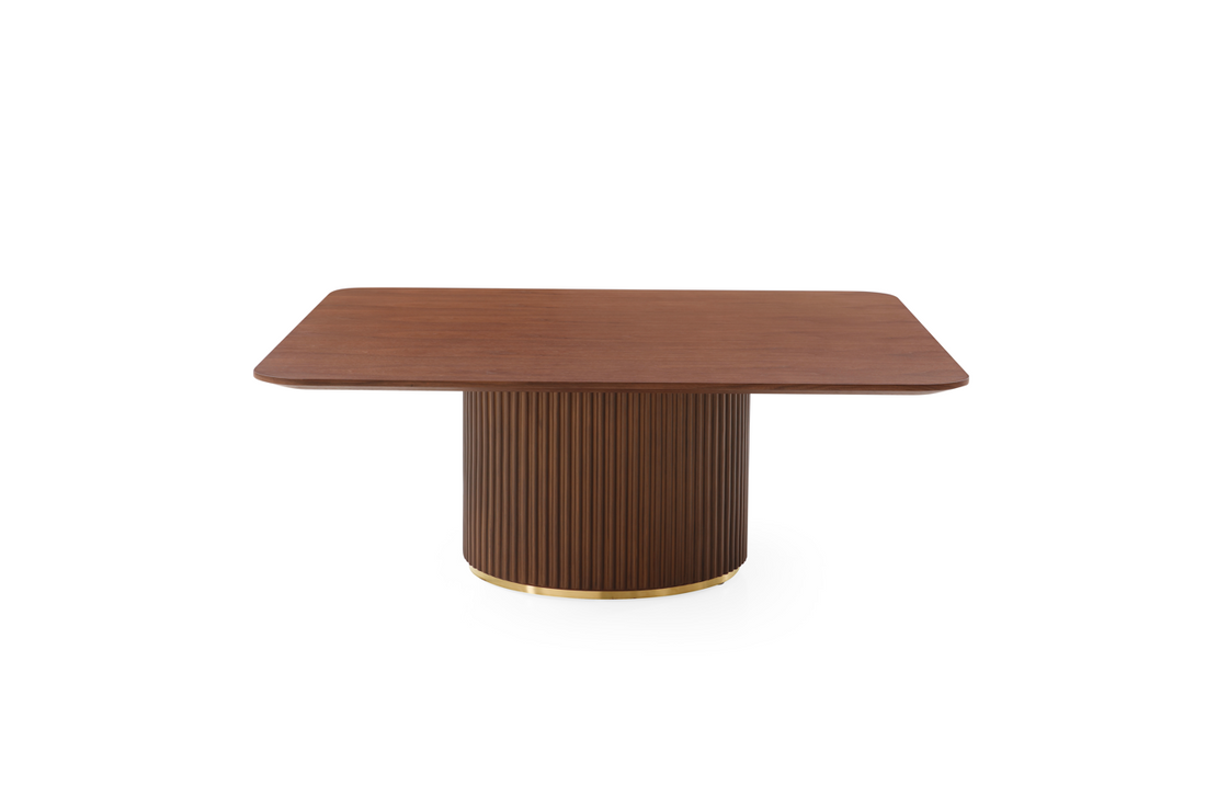 Lantine Coffee Table - Walnut & Brass