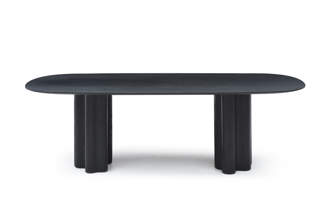 Moon Dining Table 240 - Black Oak