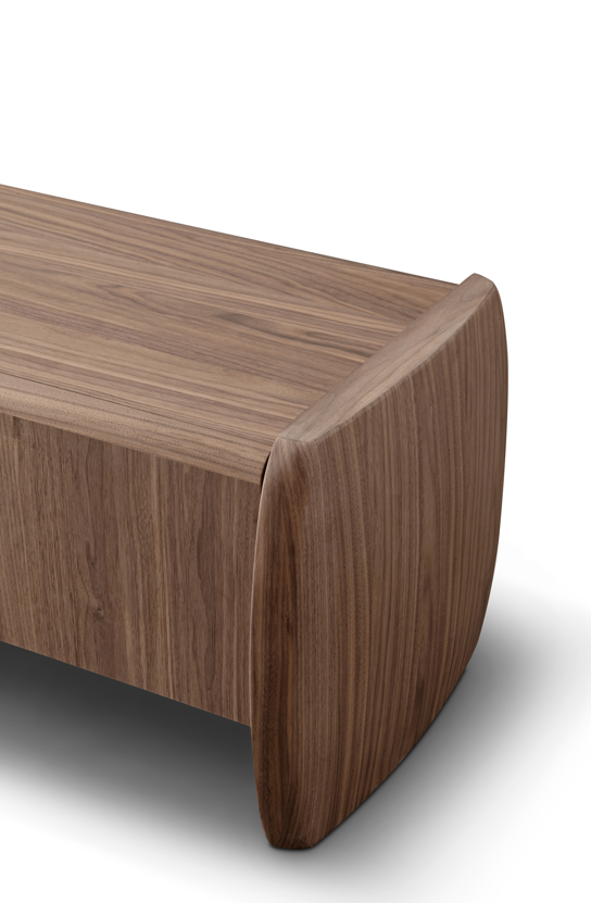 Underline TV Unit - Light Walnut