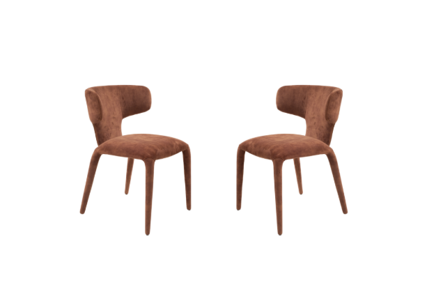 Sahara Dining Chair – Set of 2 - Rust