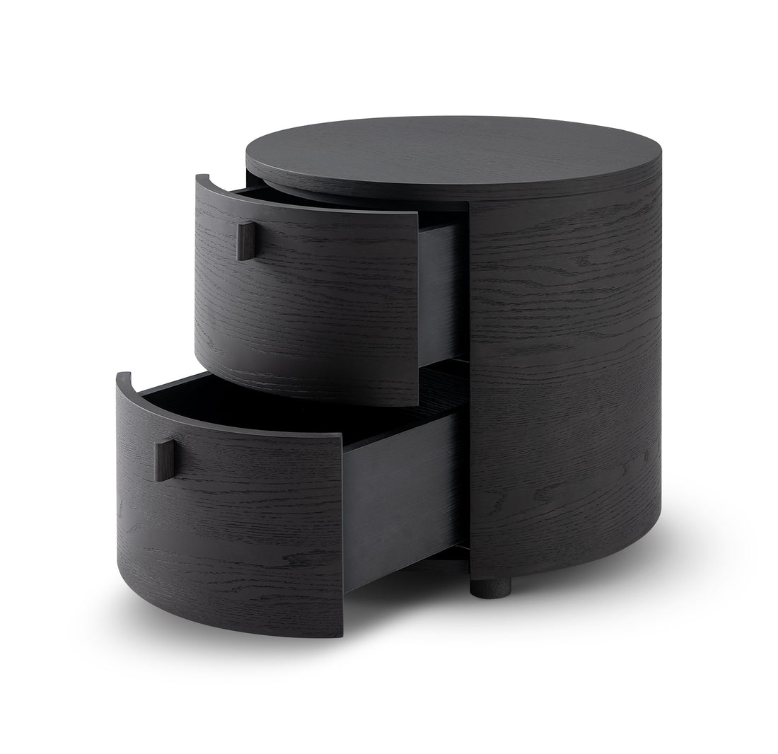 Sims Bedside Table - Smoak Oak