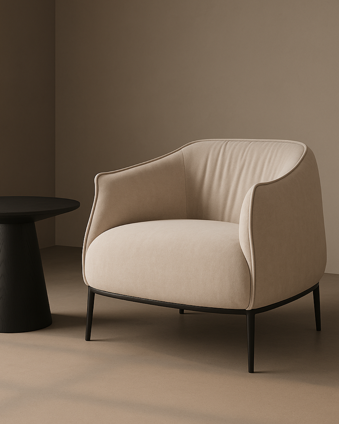 Tyrone Lounge Chair - Beige