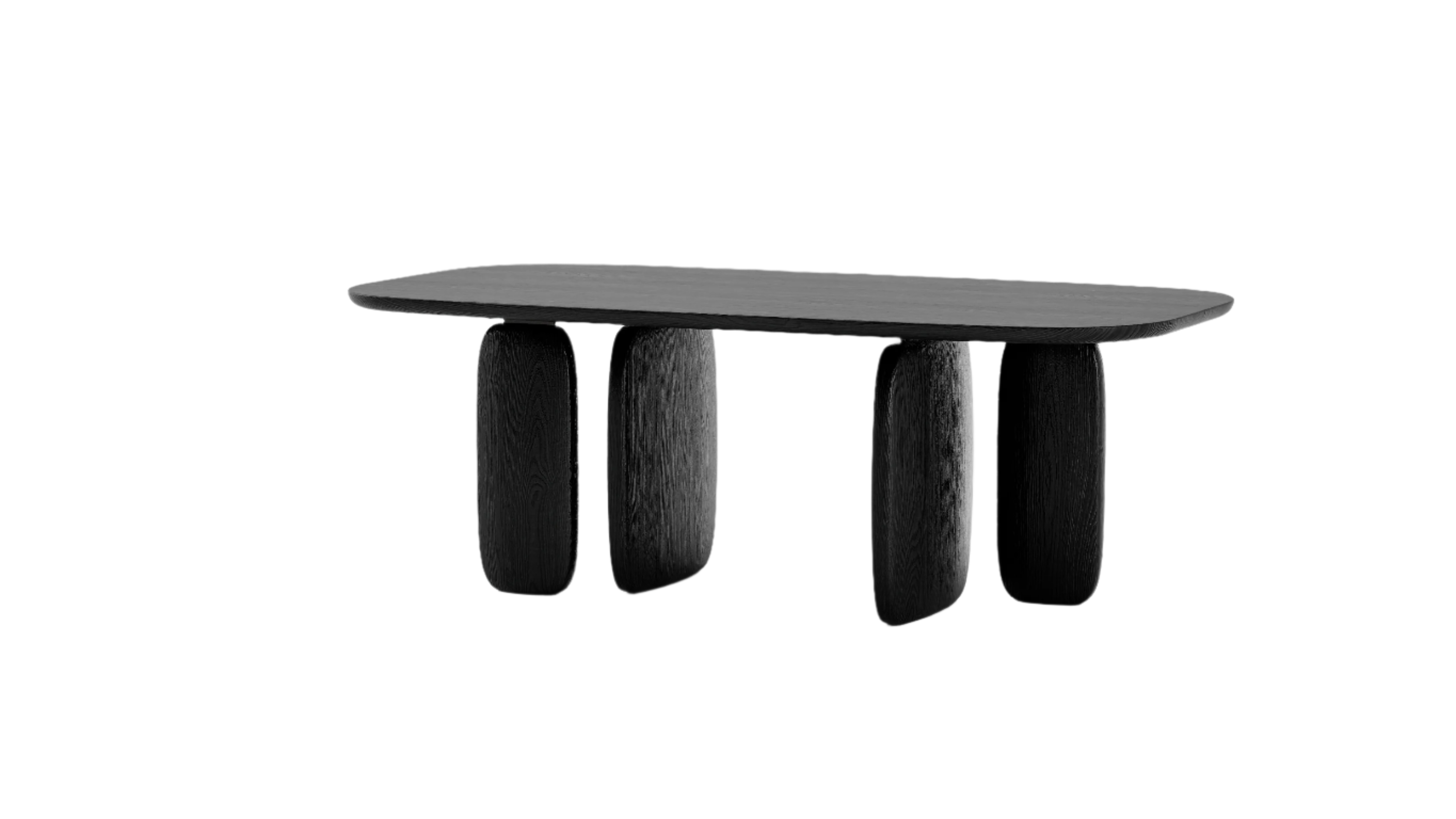 Underline 210 Dining Table - Black Oak