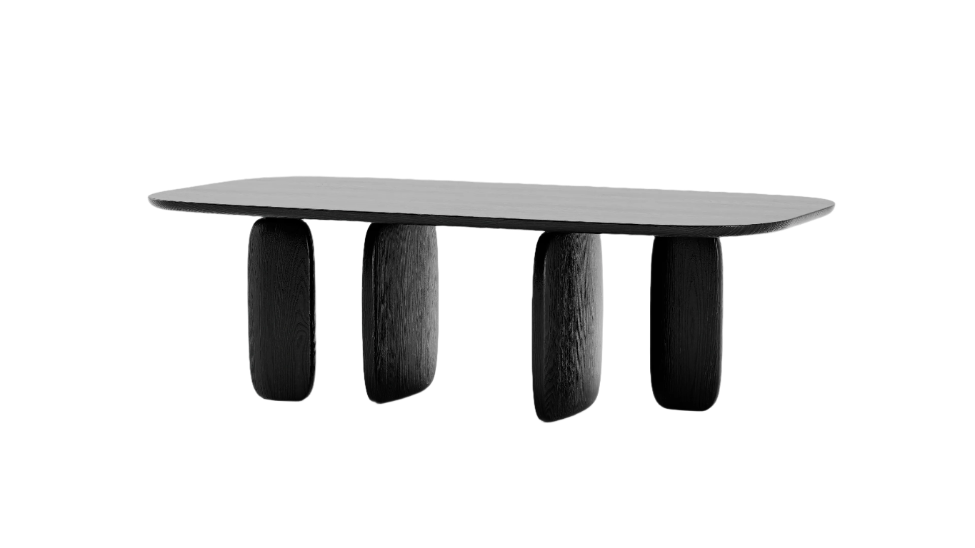 Underline 240 Dining Table - Black Oak