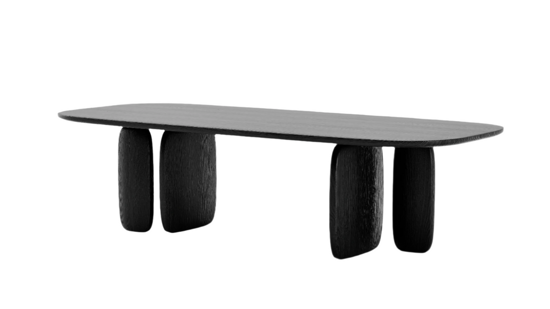 Underline 280 Dining Table - Black Oak