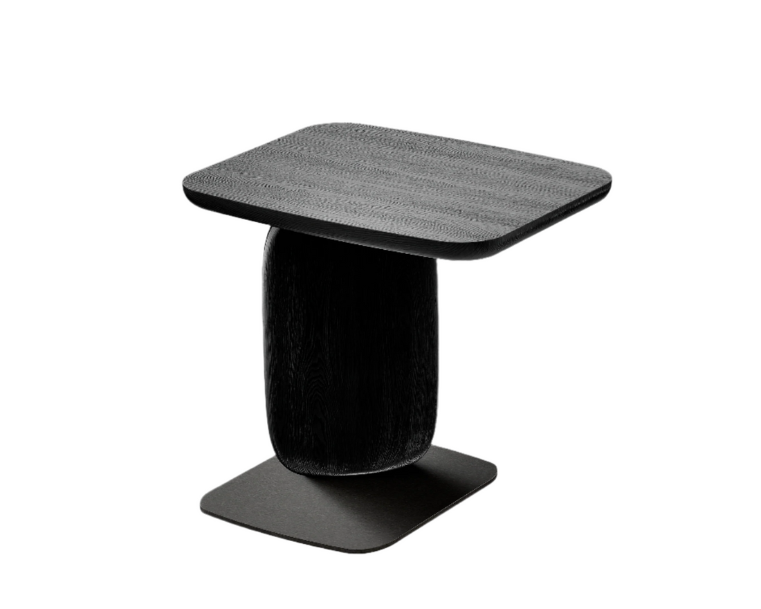Underline Side Table - Black Oak