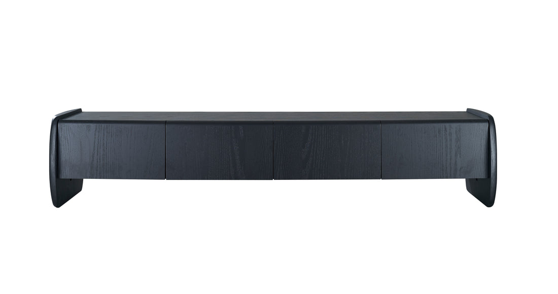 Underline Tv Unit - Black Oak