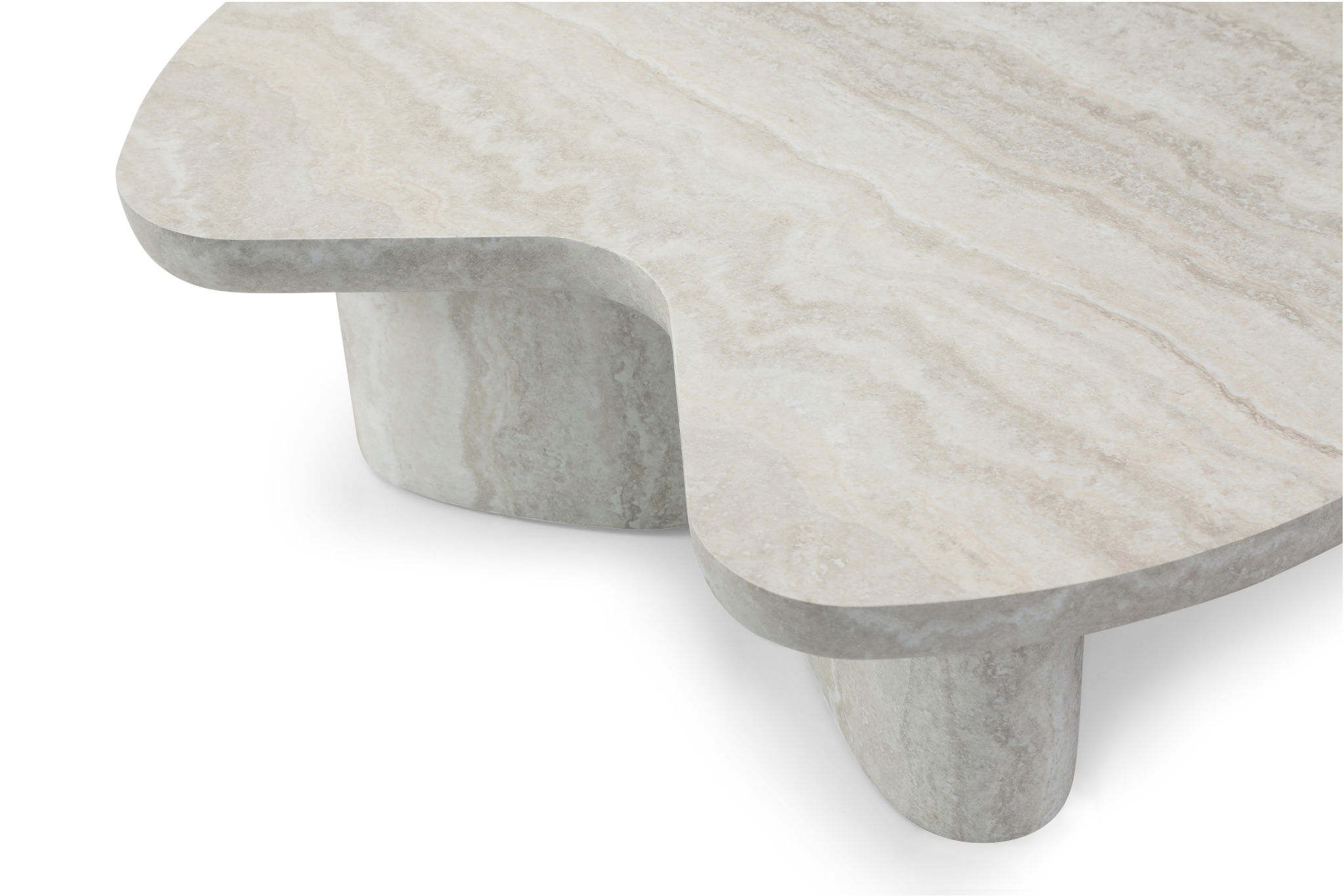Lilac Coffee Table - Faux Travertine