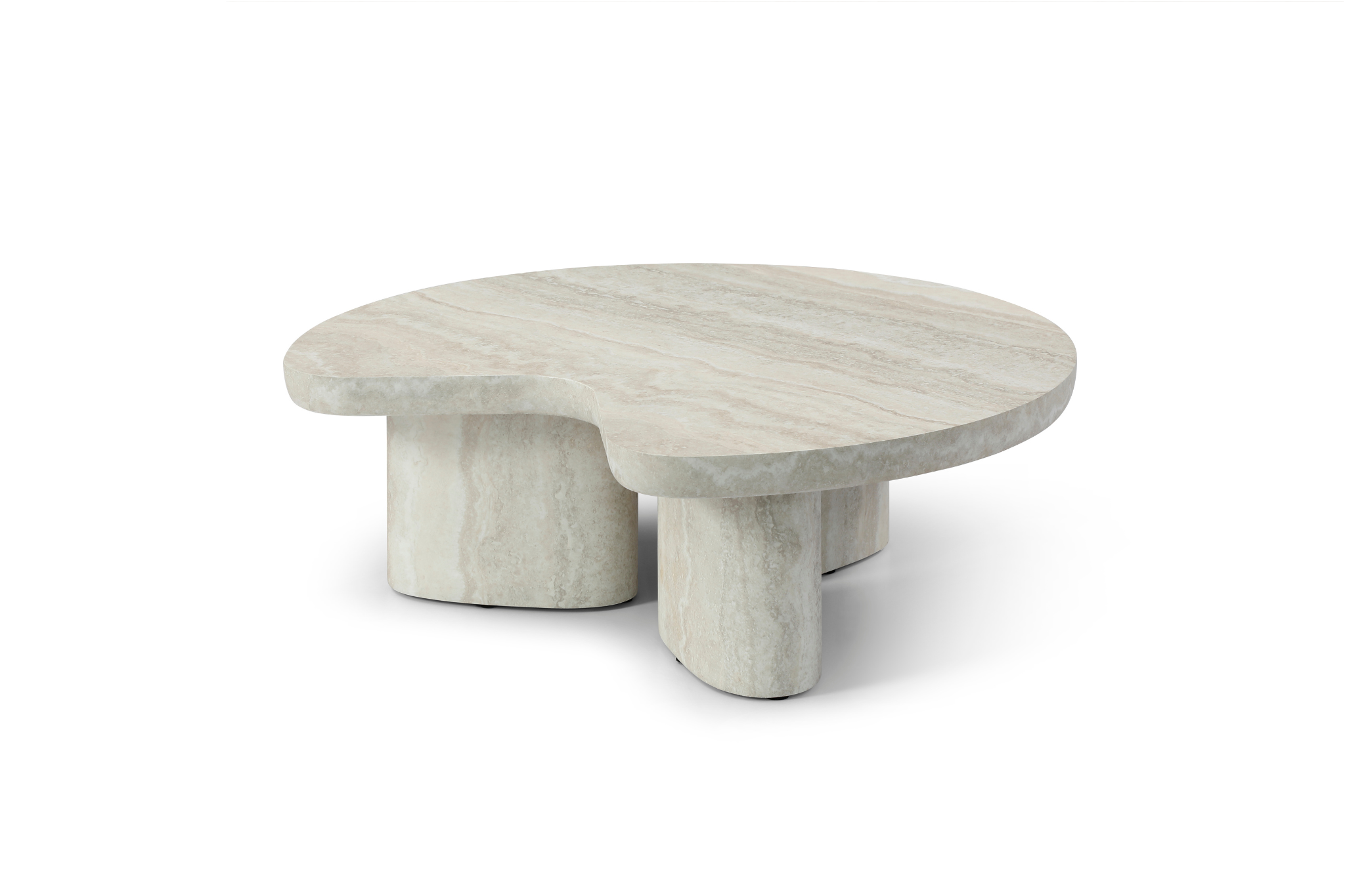 Lilac Coffee Table - Faux Travertine