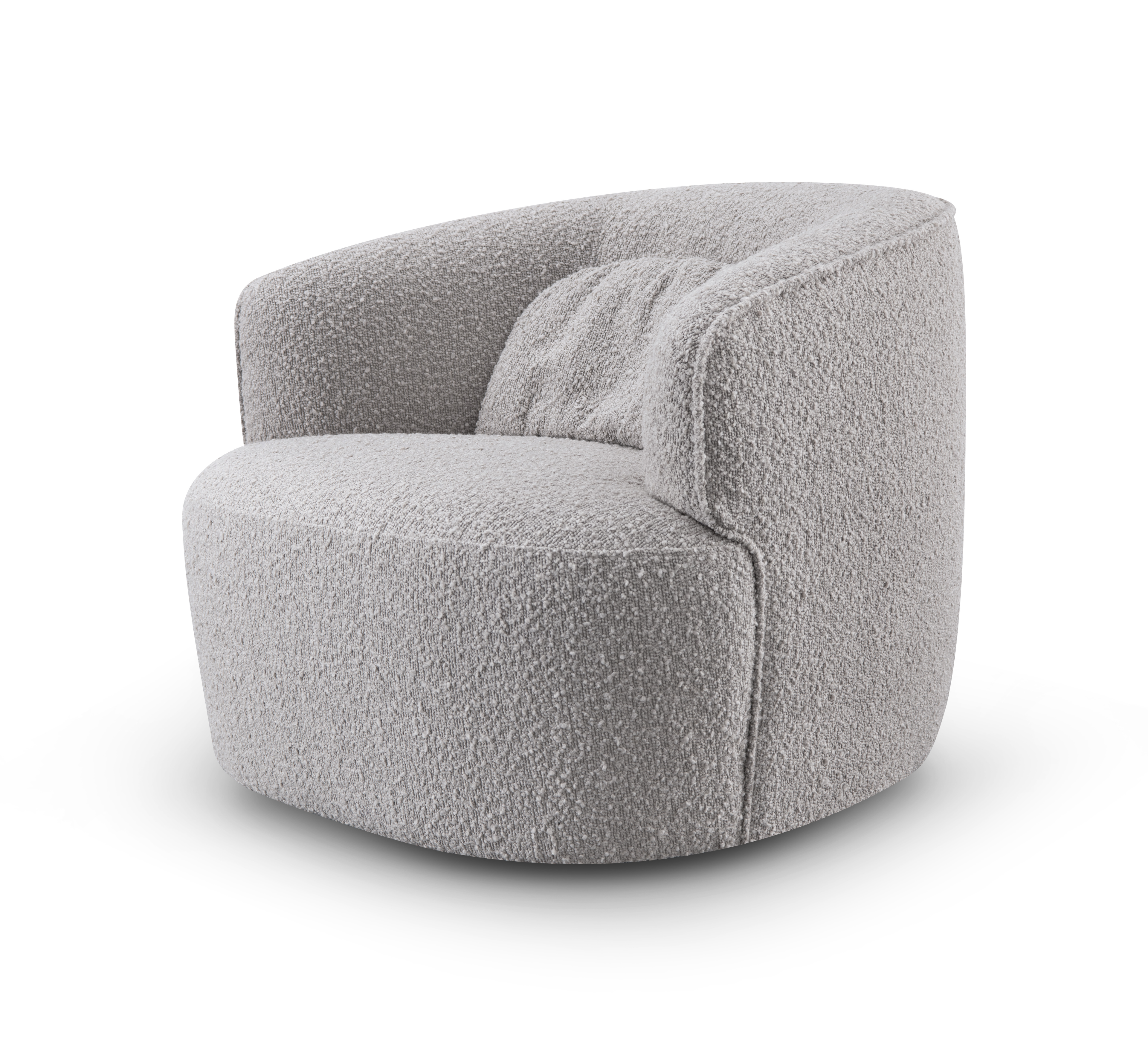 Grace Swivel Chair - Steam Bouclé