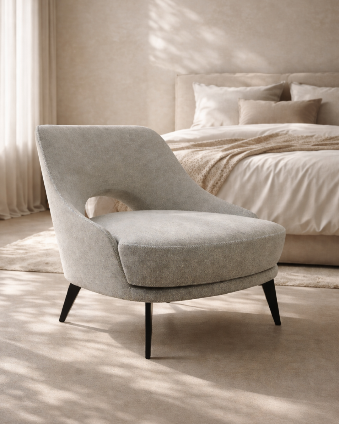 Verna Lounge Chair - Cream
