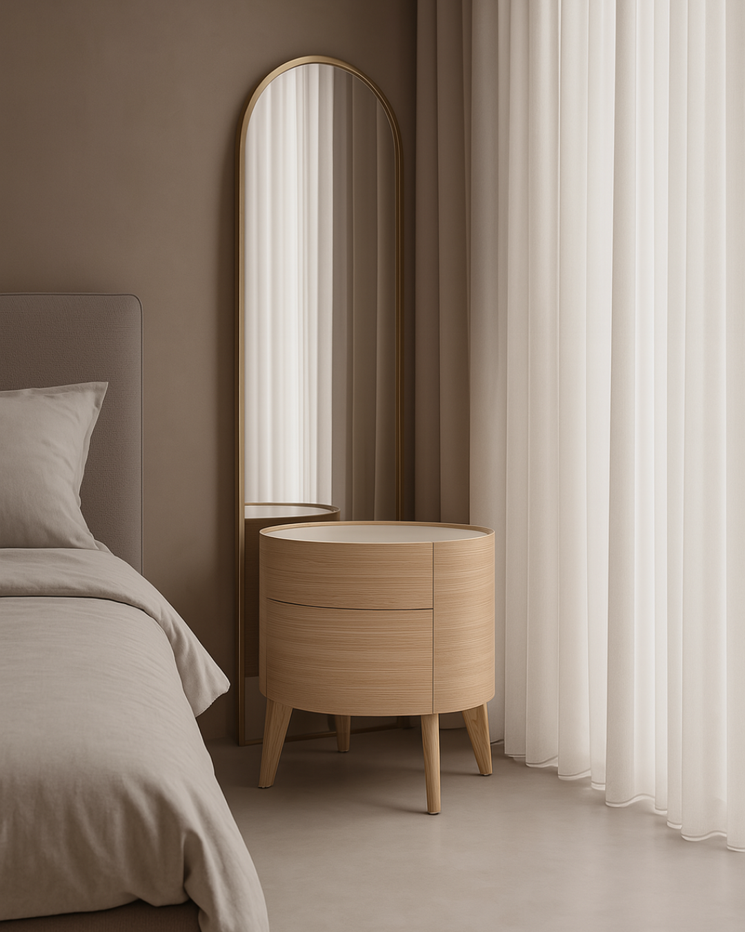 Weston Bedside Table - Ash Oak