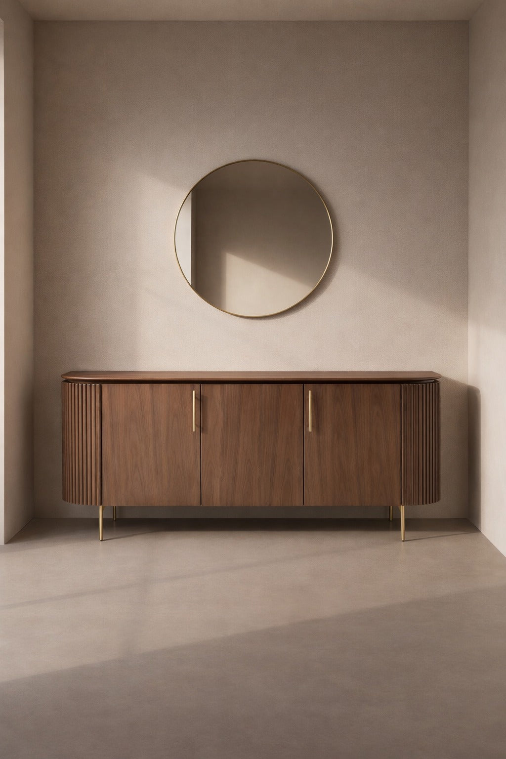 Lantine Buffet – Walnut & Brass