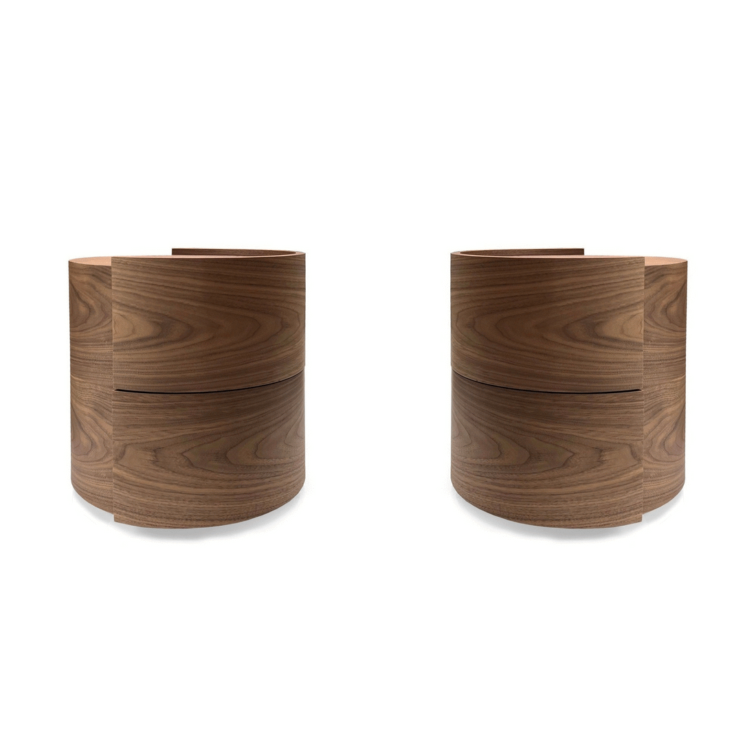 Dexter Bedside Table - Walnut - Pair