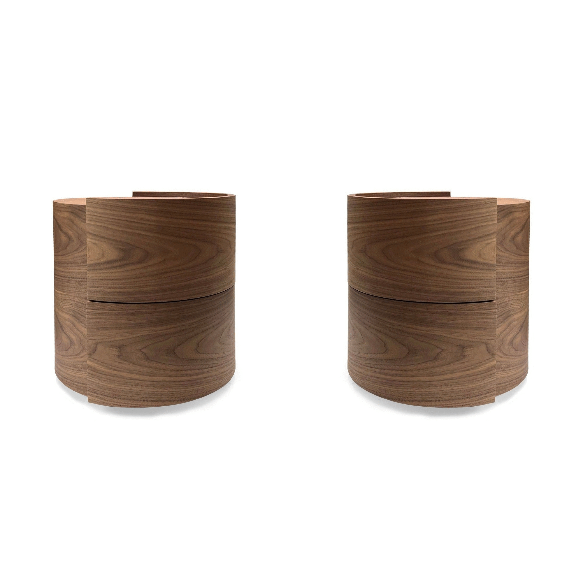Dexter Bedside Table - Walnut - Pair
