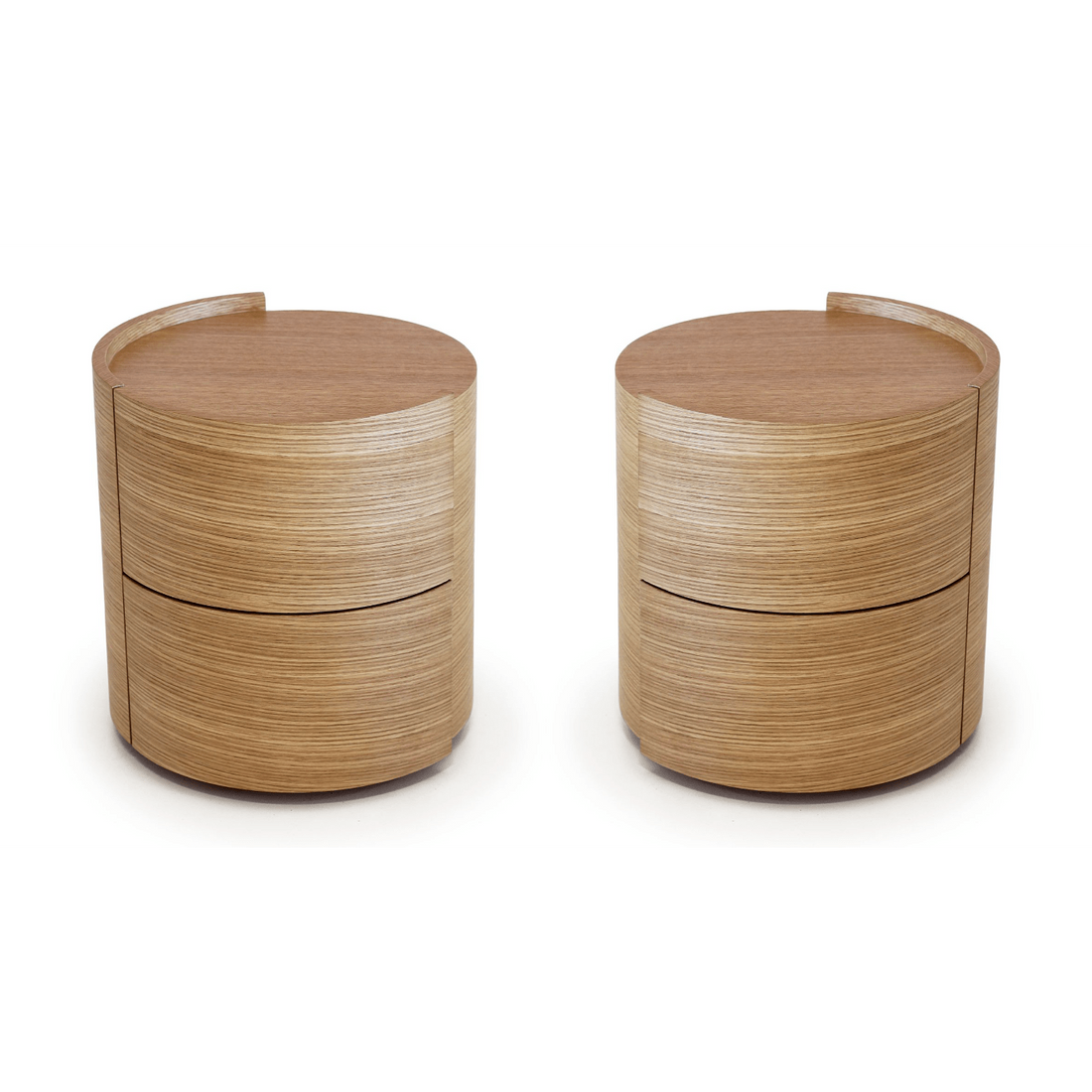 Dexter Bedside Table - Ash Oak - Pair