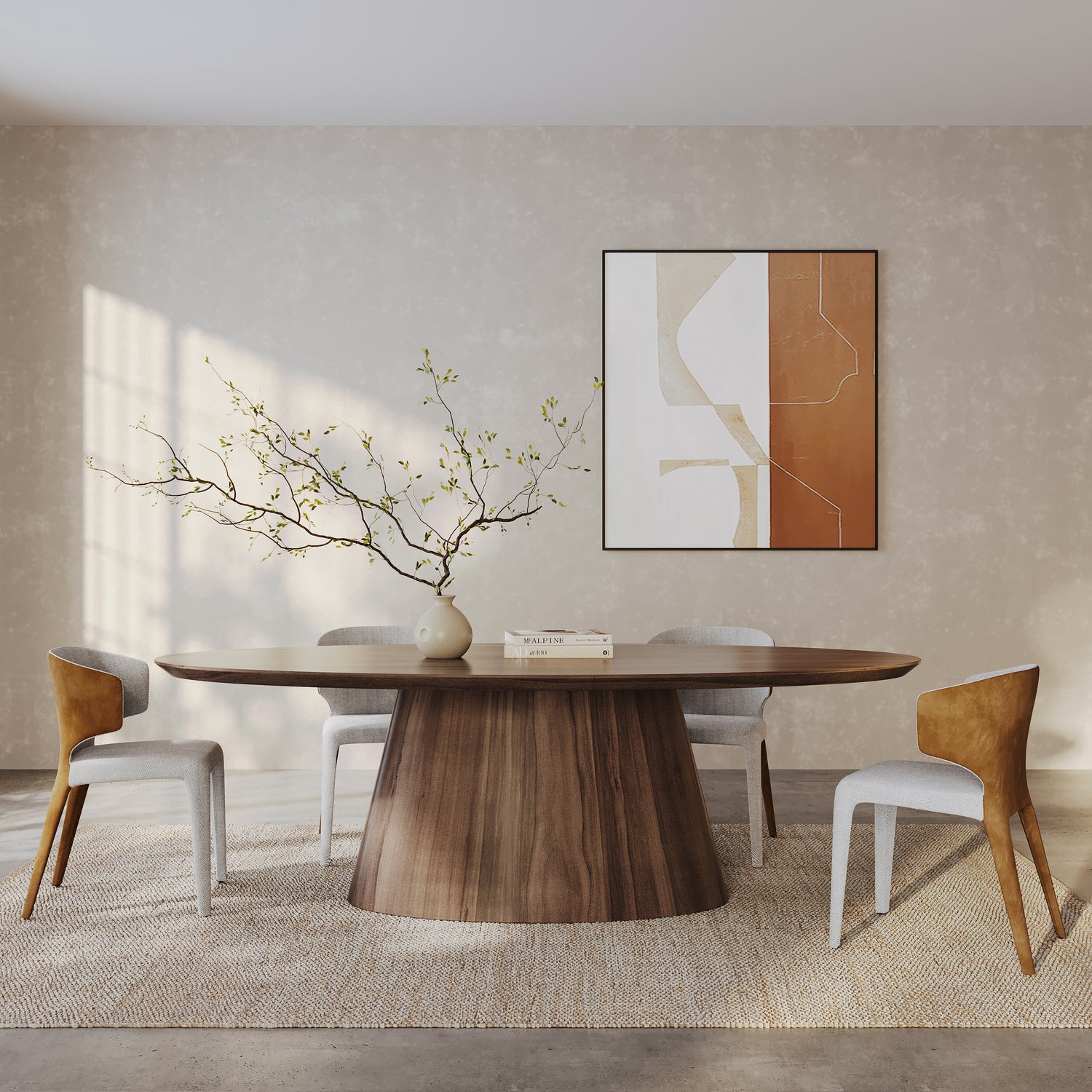 Vela Dining Chair - Avery Cream & Honey