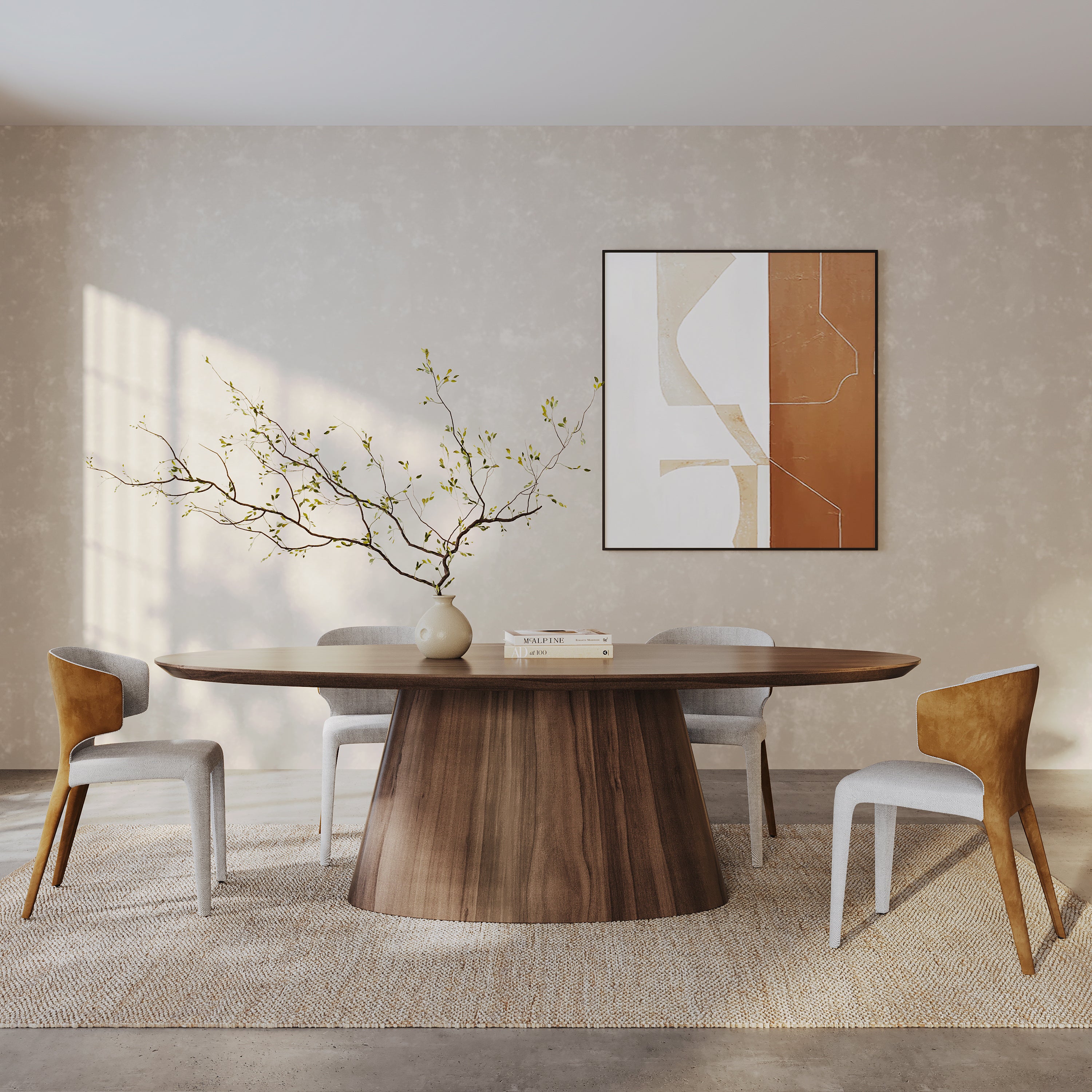 Vela Dining Chair - Avery Cream & Honey