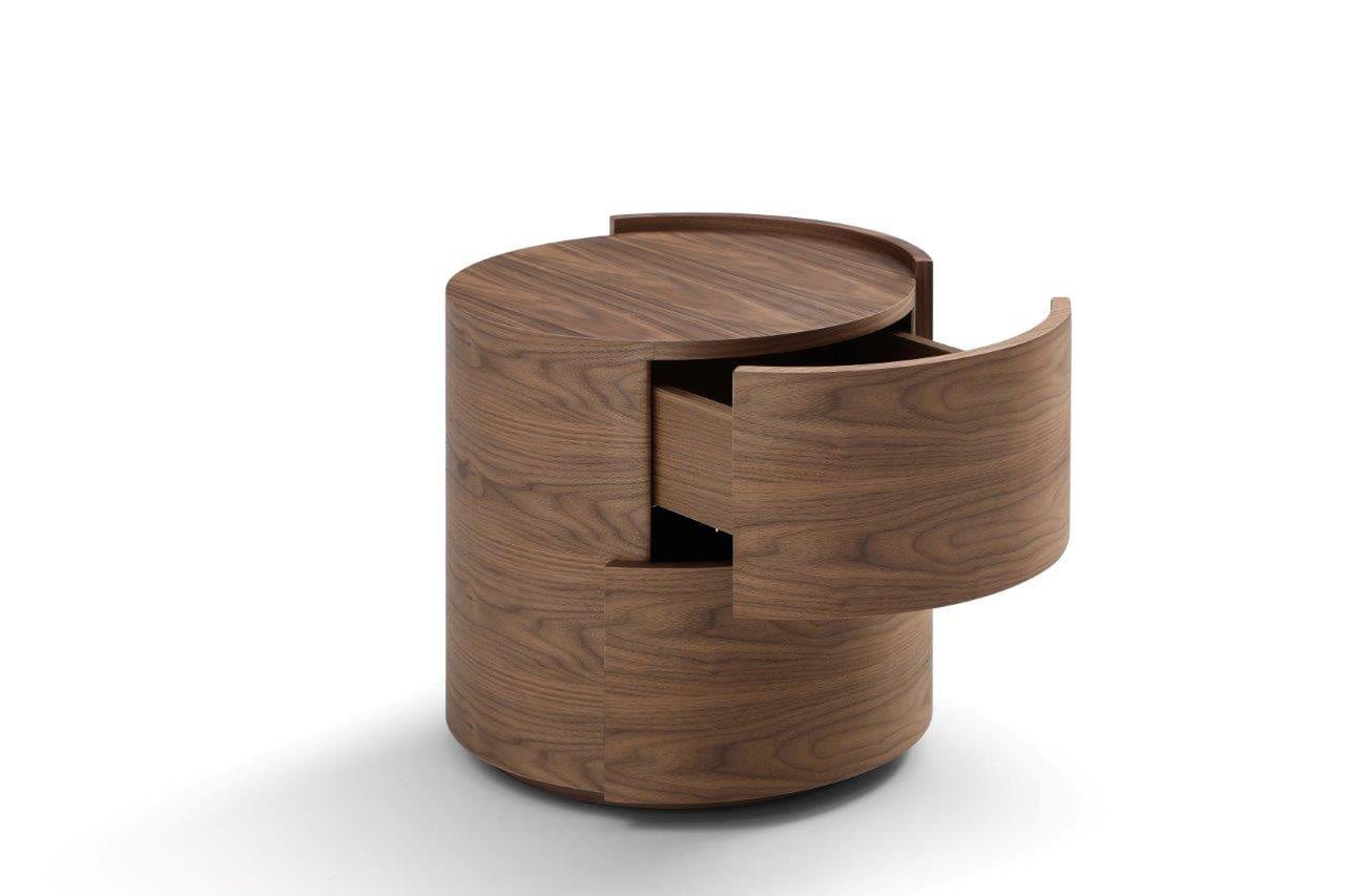 Dexter Bedside Table - Walnut - Pair