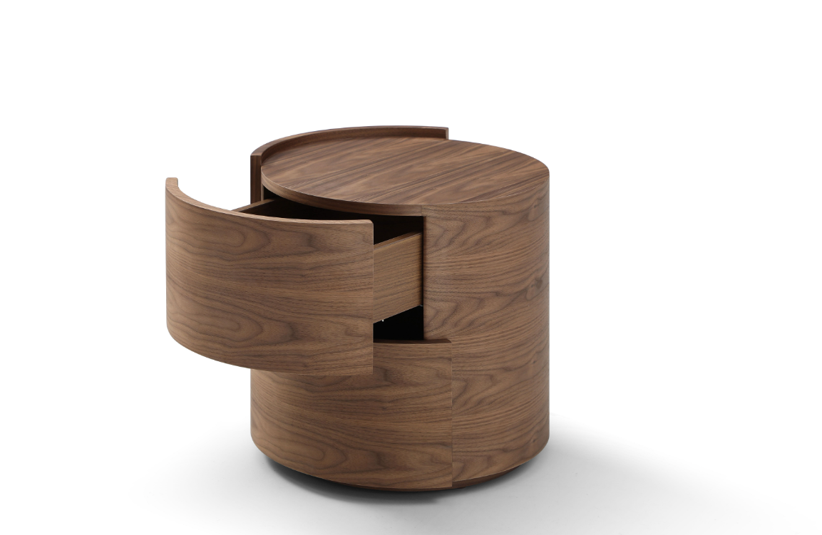 Dexter Bedside Table - Walnut - Pair