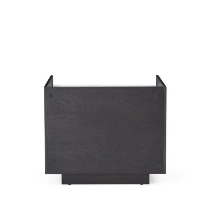 Saviour Bedside Table - White Marble & Grey Wash Oak