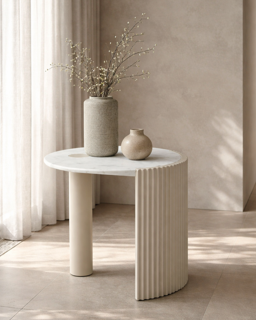 Oakura Buffet - Matte Beige