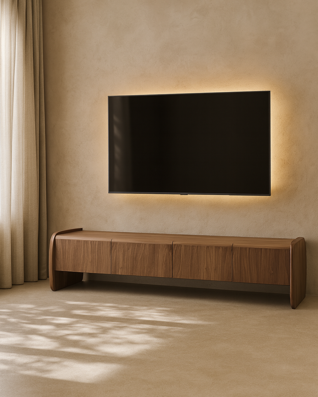 Wheel Coffee Table - Small - Black Oak