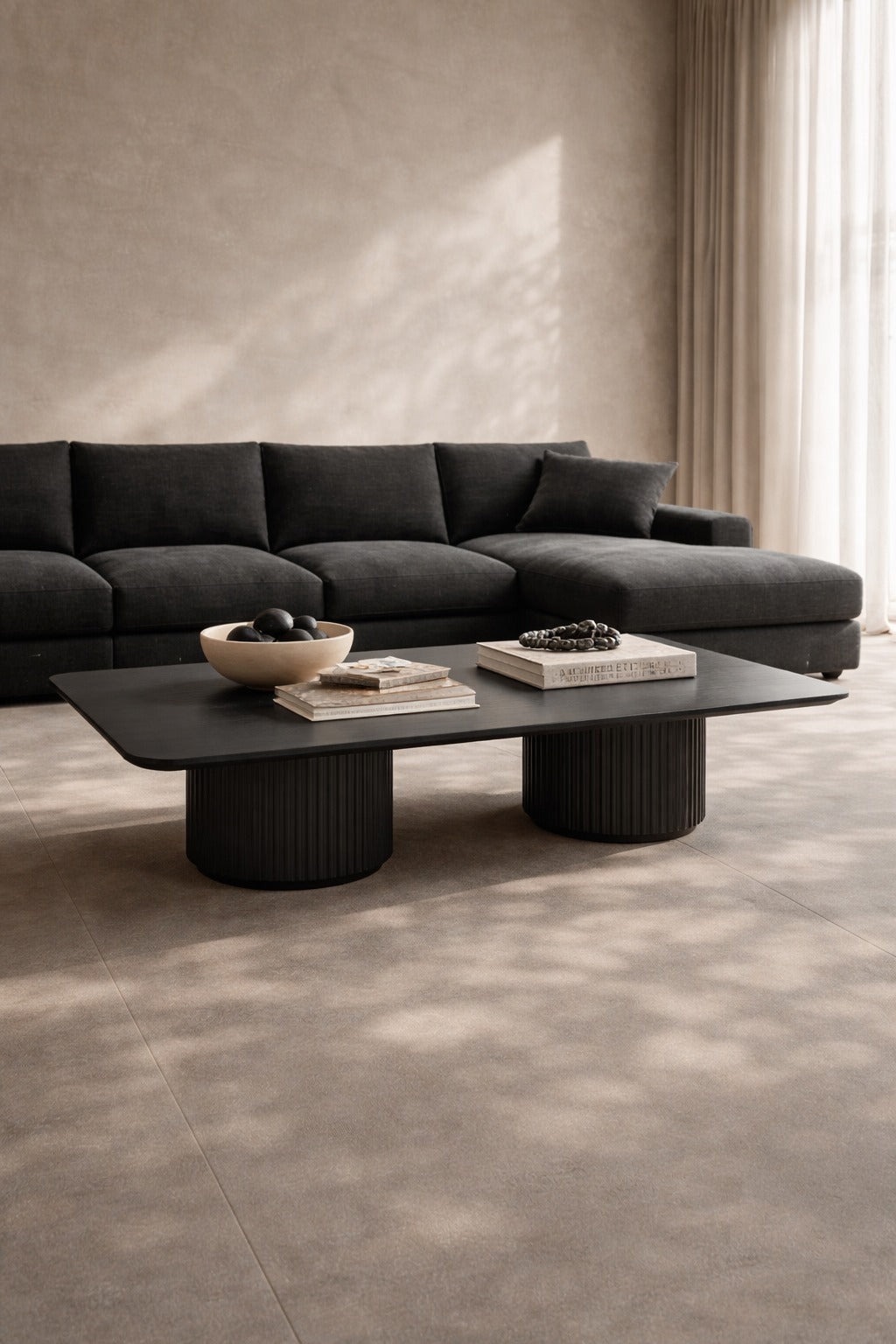 Underline TV Unit - Light Walnut