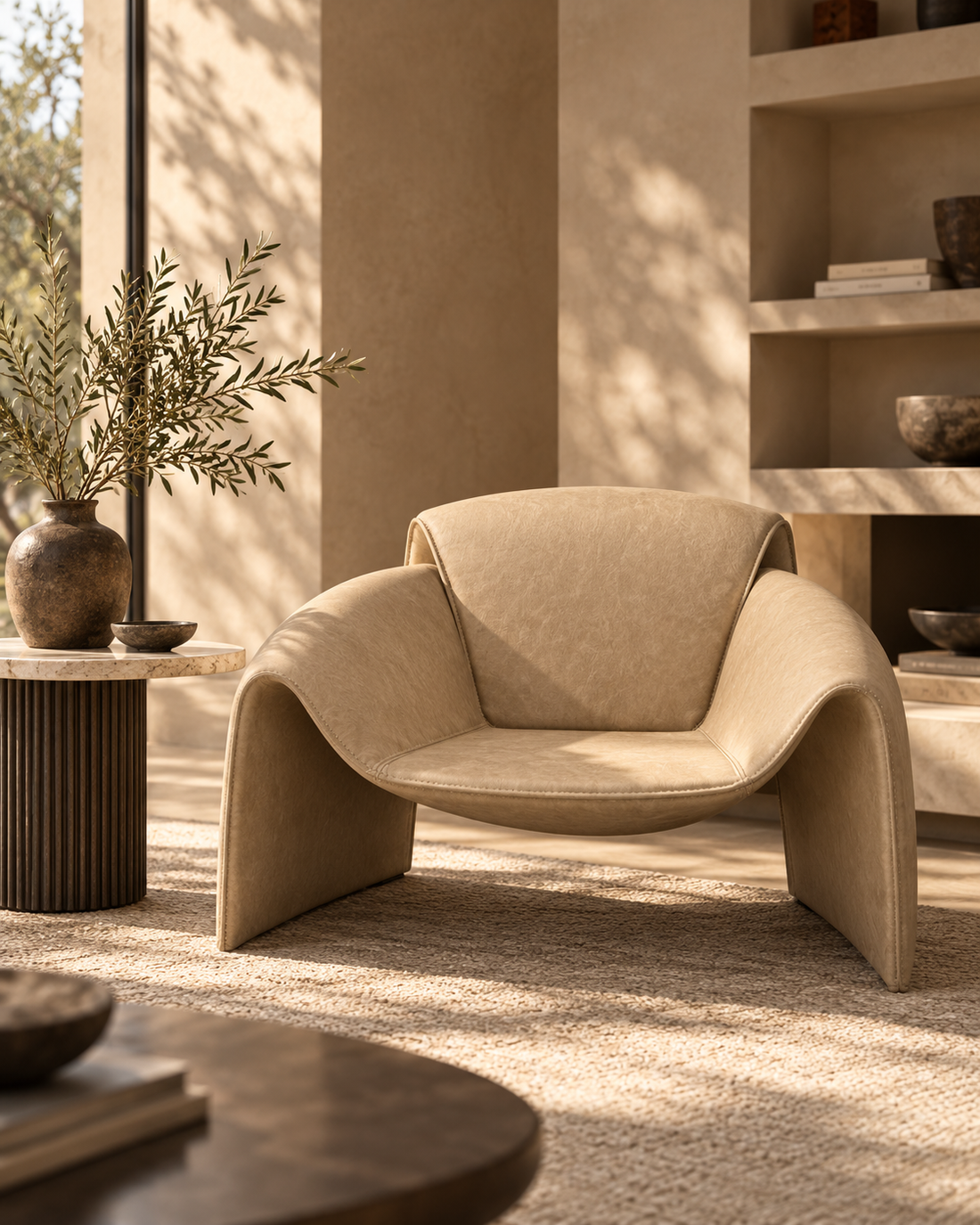 Ezra Easy Chair - Taupe
