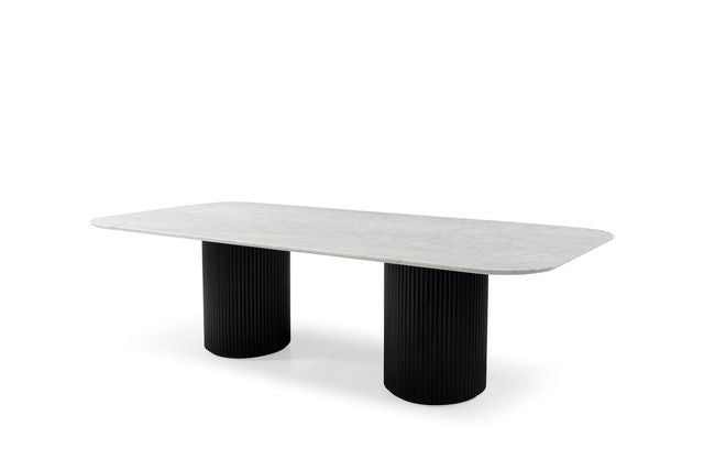 Lantine Marble 240 Dining Table – Matt Black