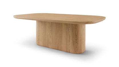 Berwick Dining Table - Single Pedestal- Ash Oak