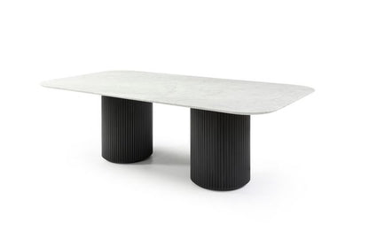 Lantine Marble 270 Dining Table - Matt Black
