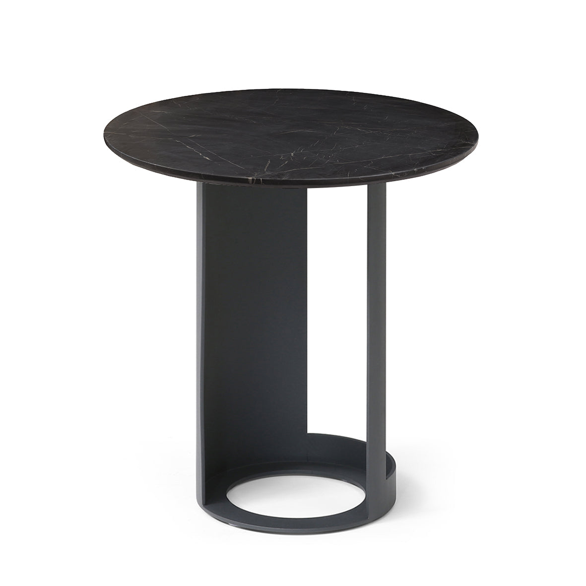 Alban Side Table - Black Marble