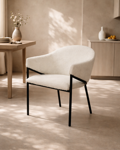 Aidan Armchair - Polar Bouclé - Set of 2