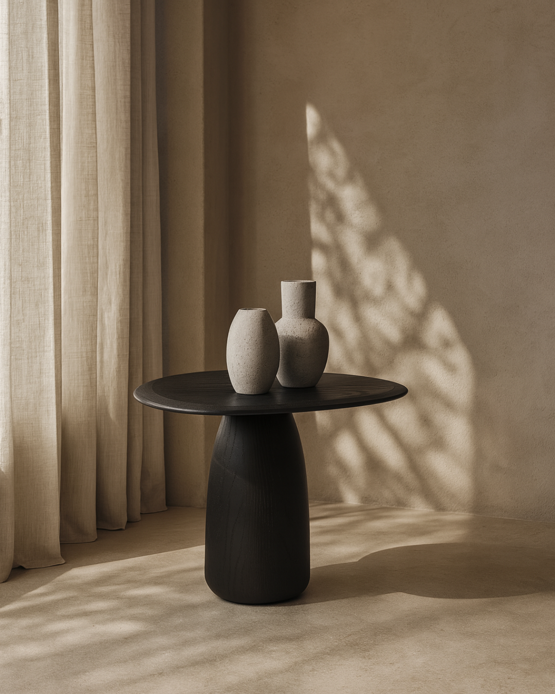 Basilca Side Table - Matte Black