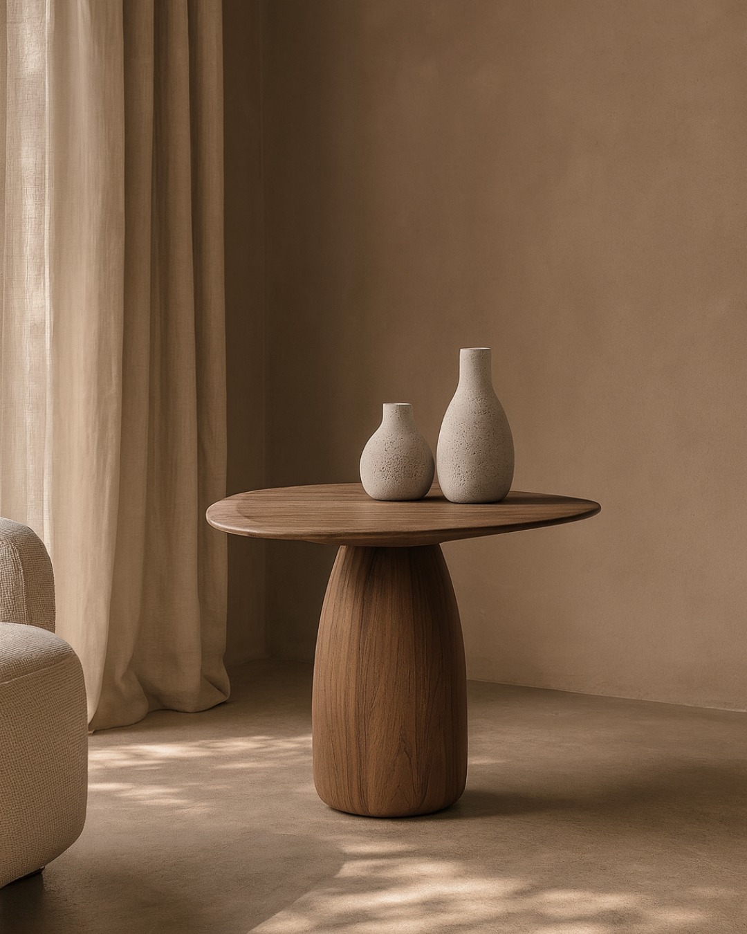 Basilca Side Table - Walnut