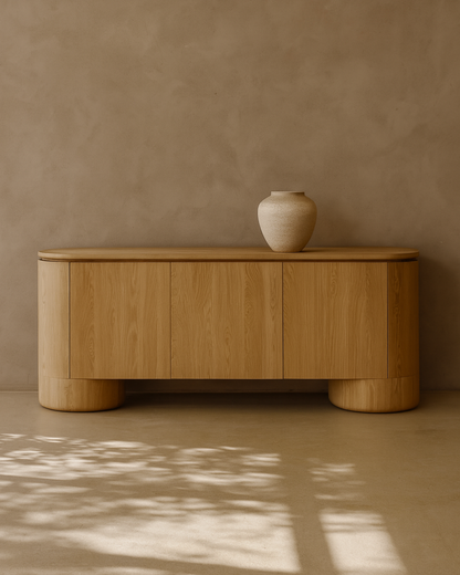 Berwick Buffet - Ash Oak - 3 Door