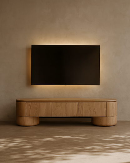 Berwick TV Unit - Ash Oak