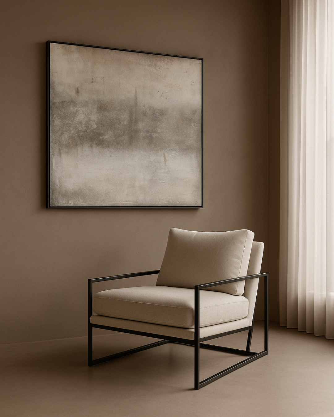 Newell Lounge Chair - Avery Velour Cream