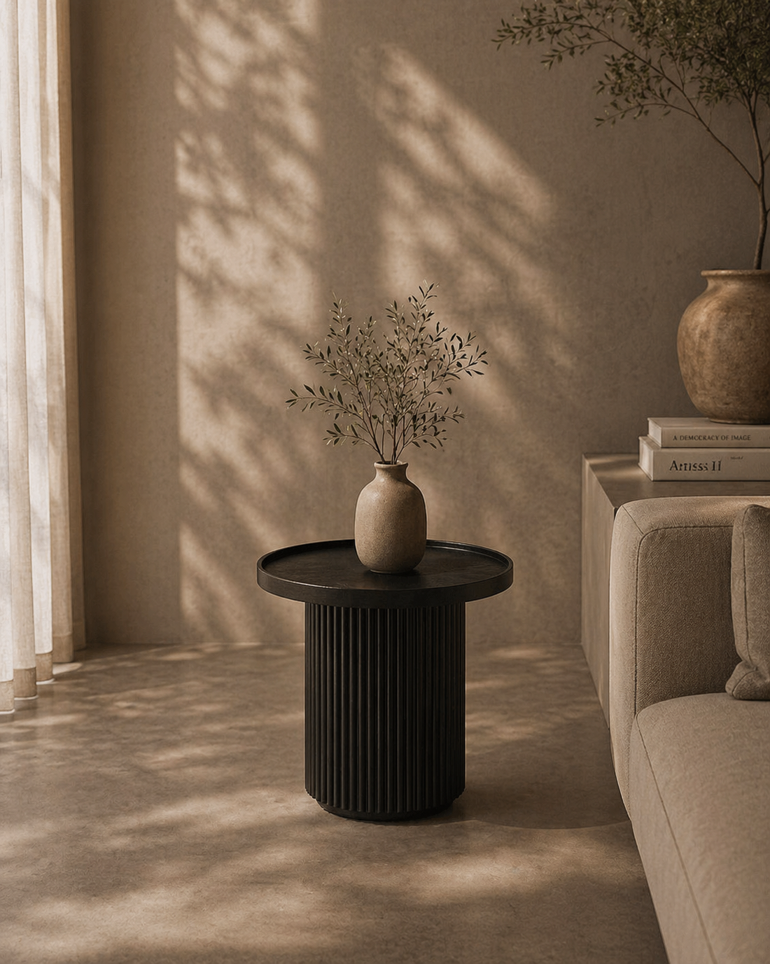 Lincoln Side Table - Matte Black